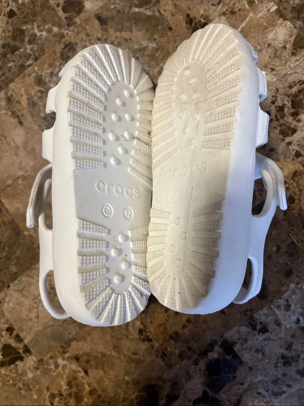 CROCS Kids' White Fisherman-Style Sandals
